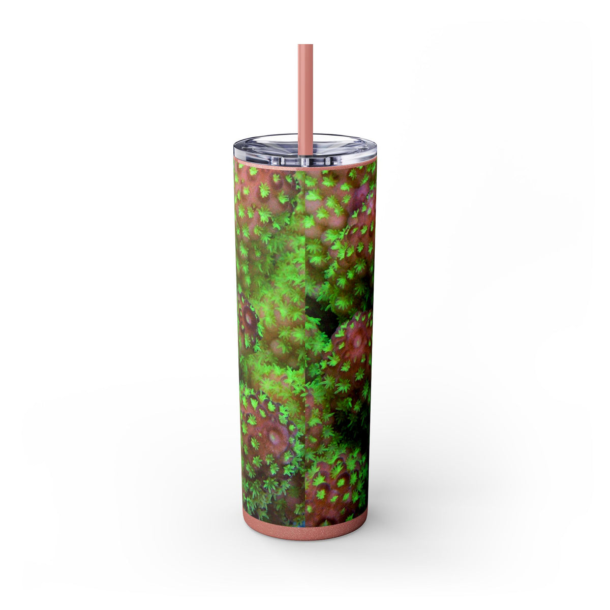 Acropora print Skinny Tumbler with Straw, 20oz