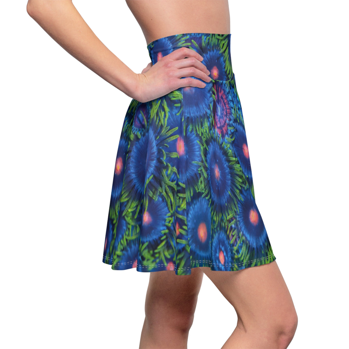 Palau Zoantus Print Women&#39;s Skater Skirt (AOP)