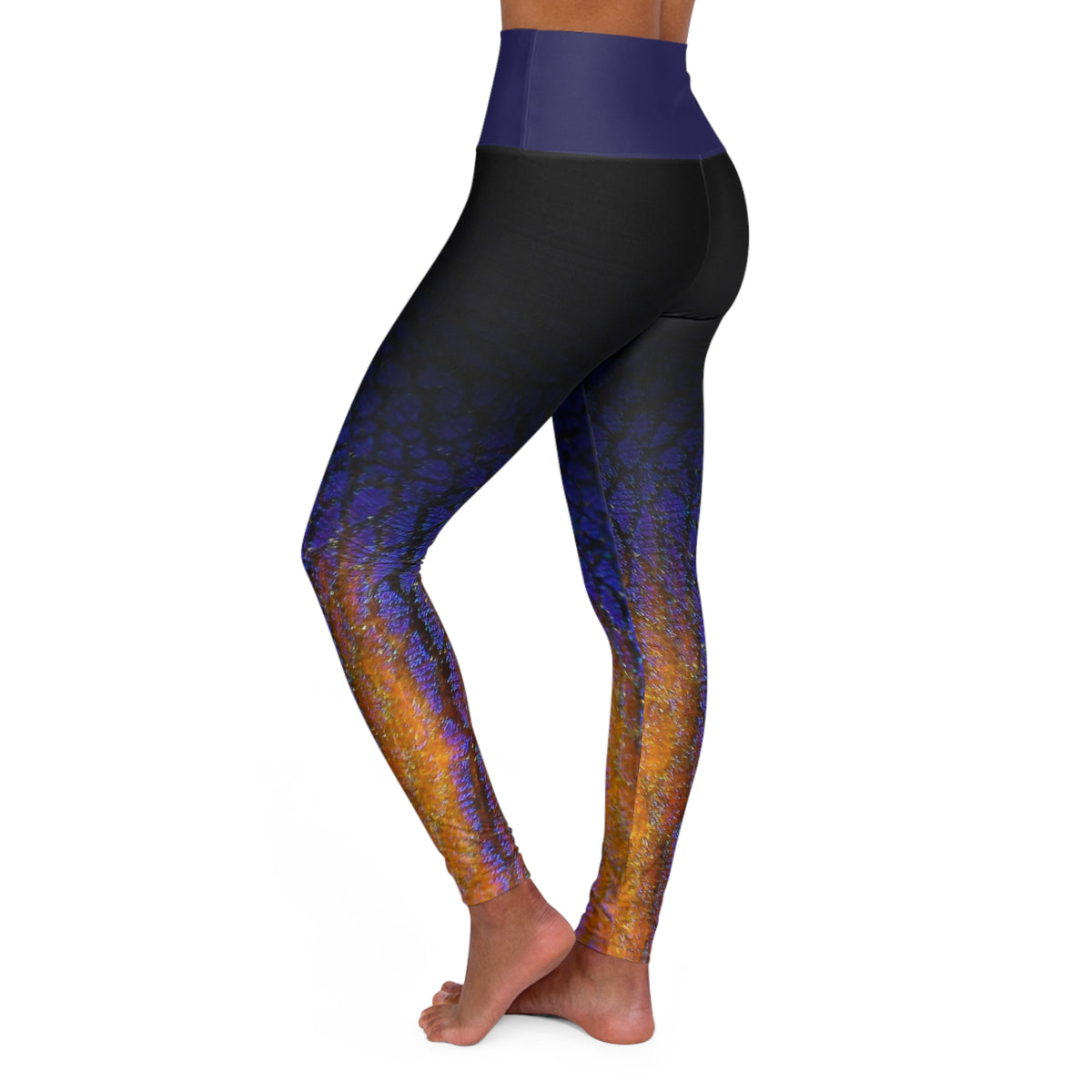 High-Waist Yoga Leggings — Coral Beauty Angelfish