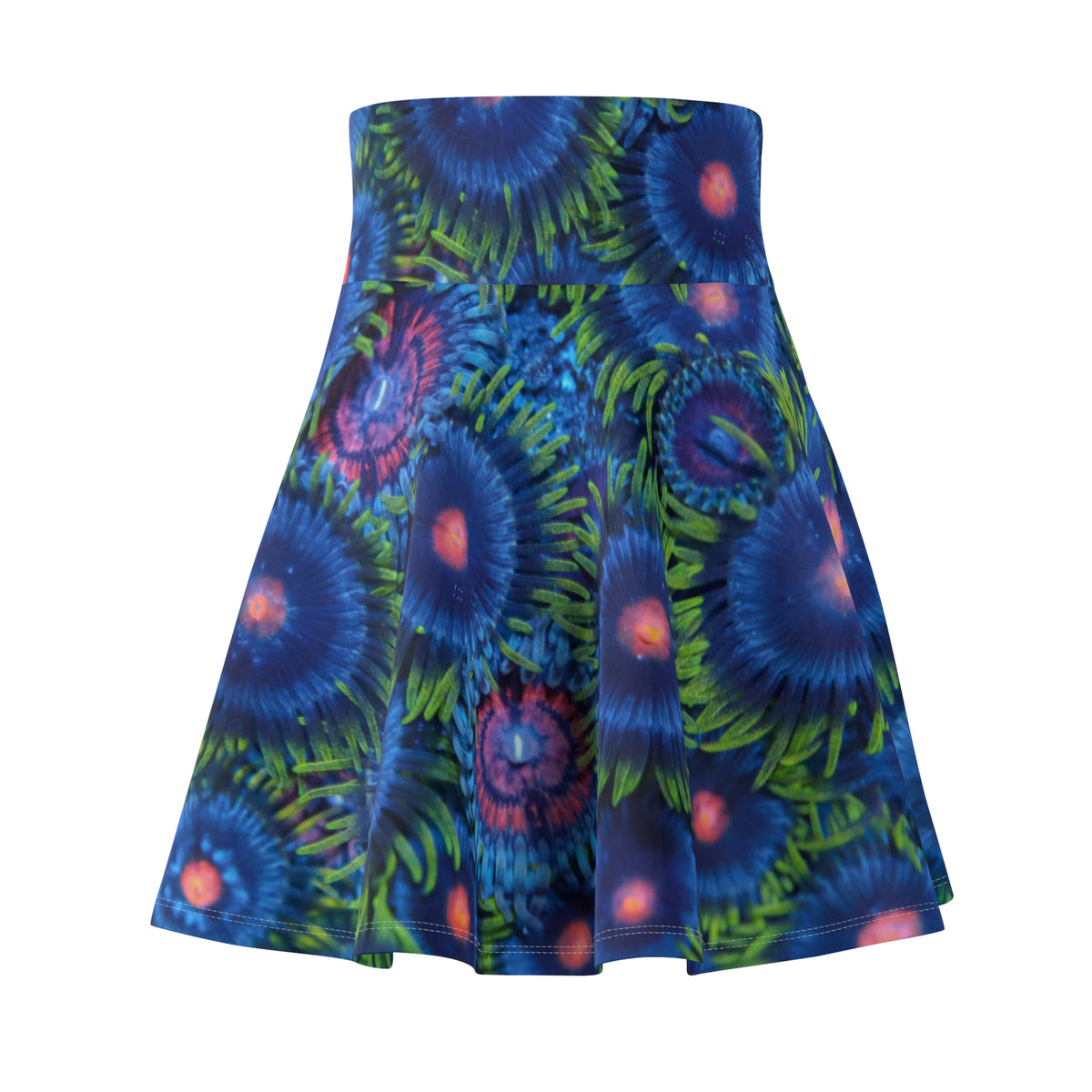 Palau Zoanthus Print Women&#39;s Skater Skirt (AOP)