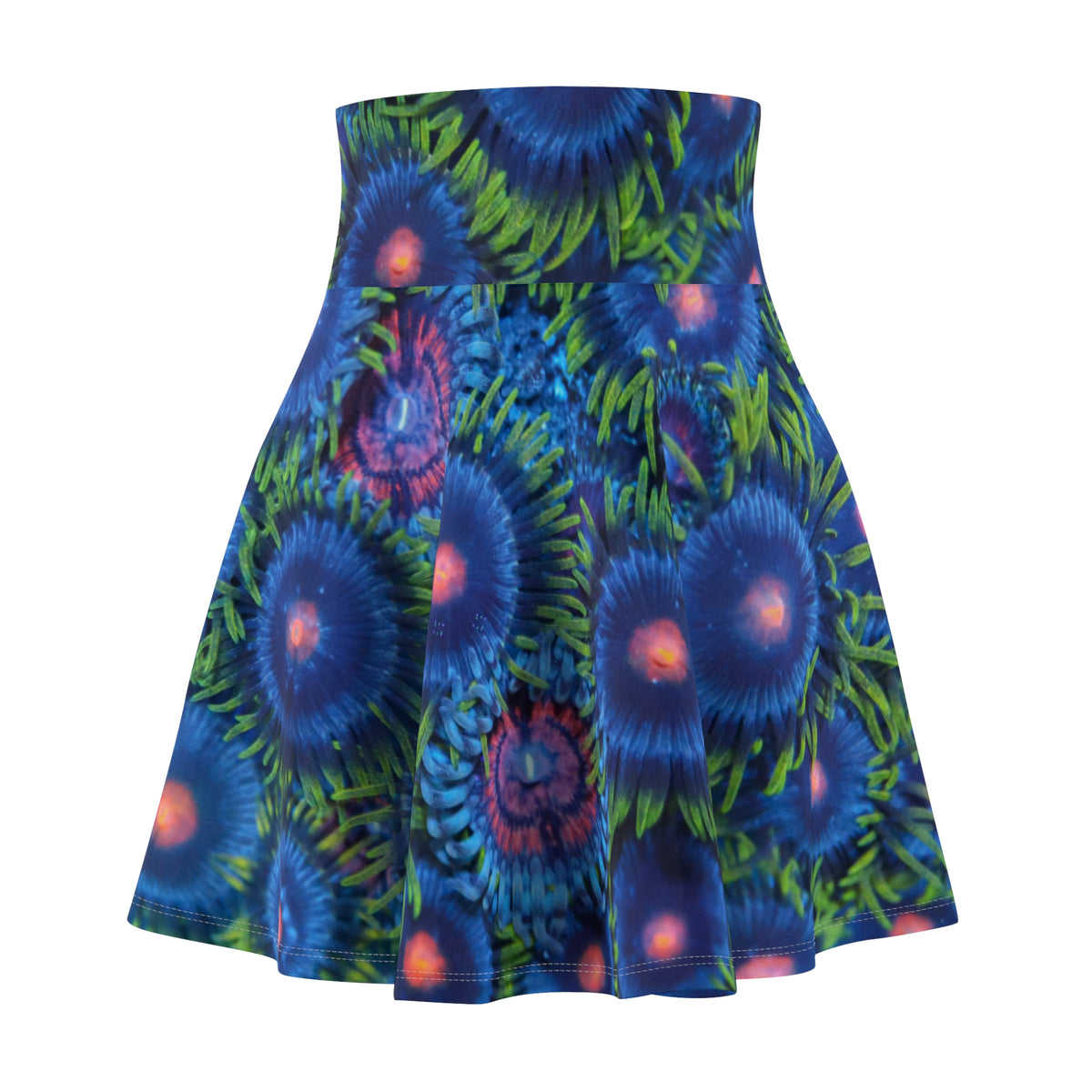 Palau Zoanthus Print Women&#39;s Skater Skirt (AOP)