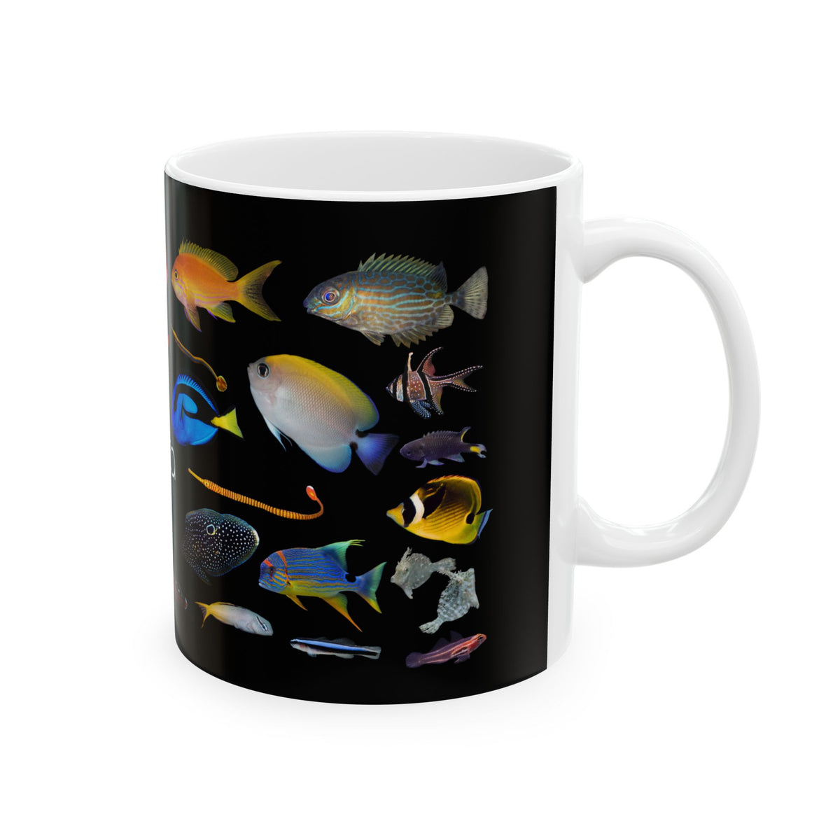 Biota Aquariums Ceramic Mug - Colorful Fish Design (11oz)