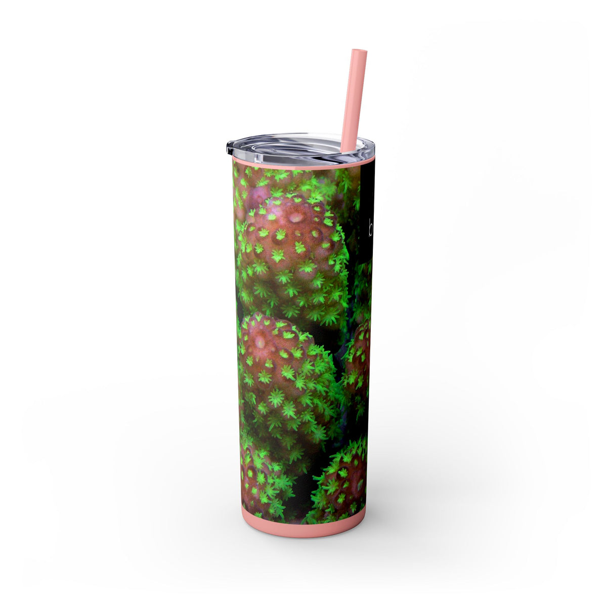 Acropora print Skinny Tumbler with Straw, 20oz