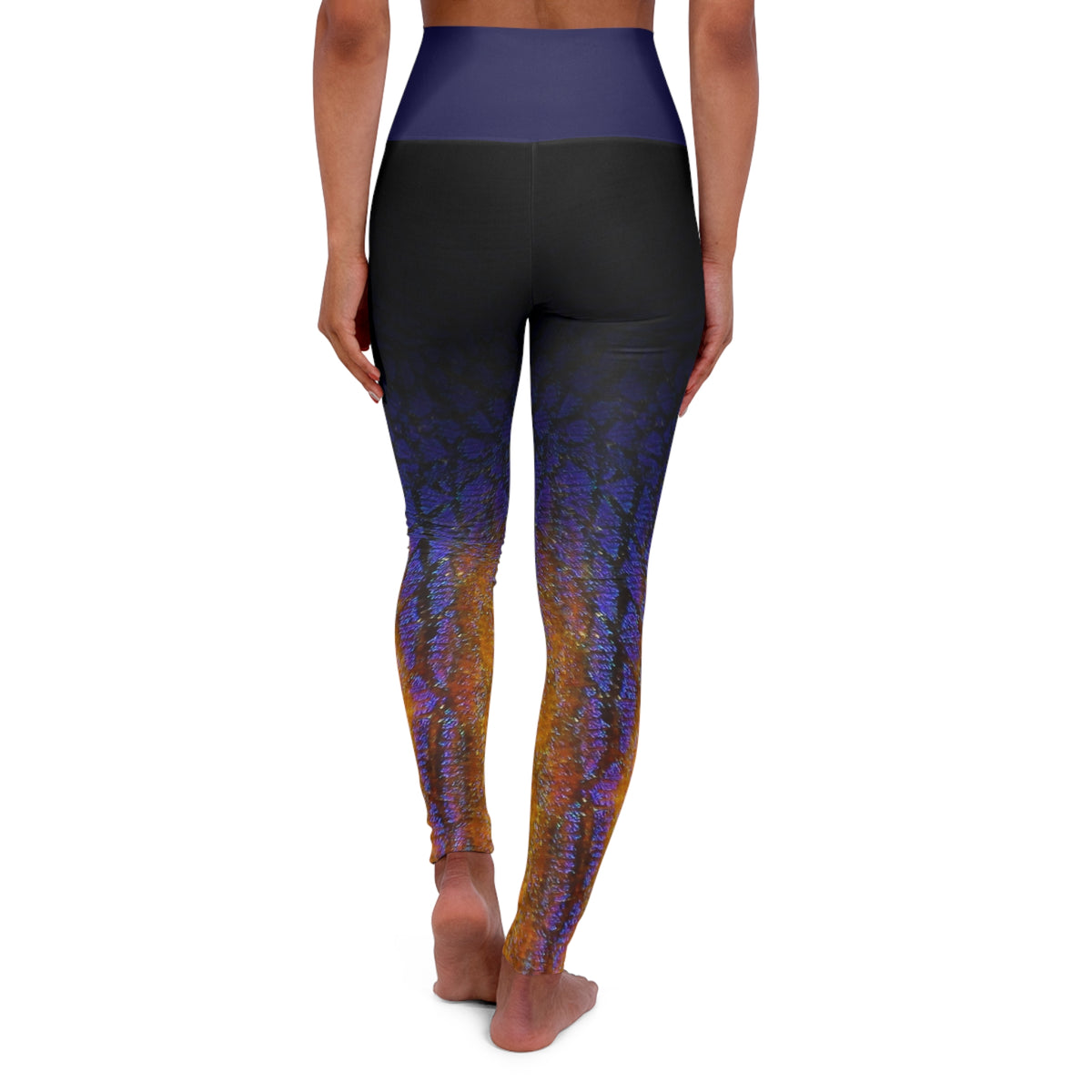 High-Waist Yoga Leggings — Coral Beauty Angelfish