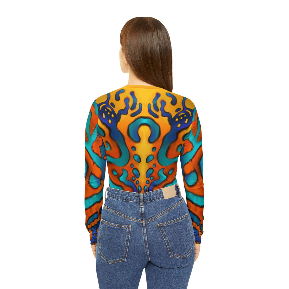 Women's Long Sleeve V-neck Shirt (AOP)