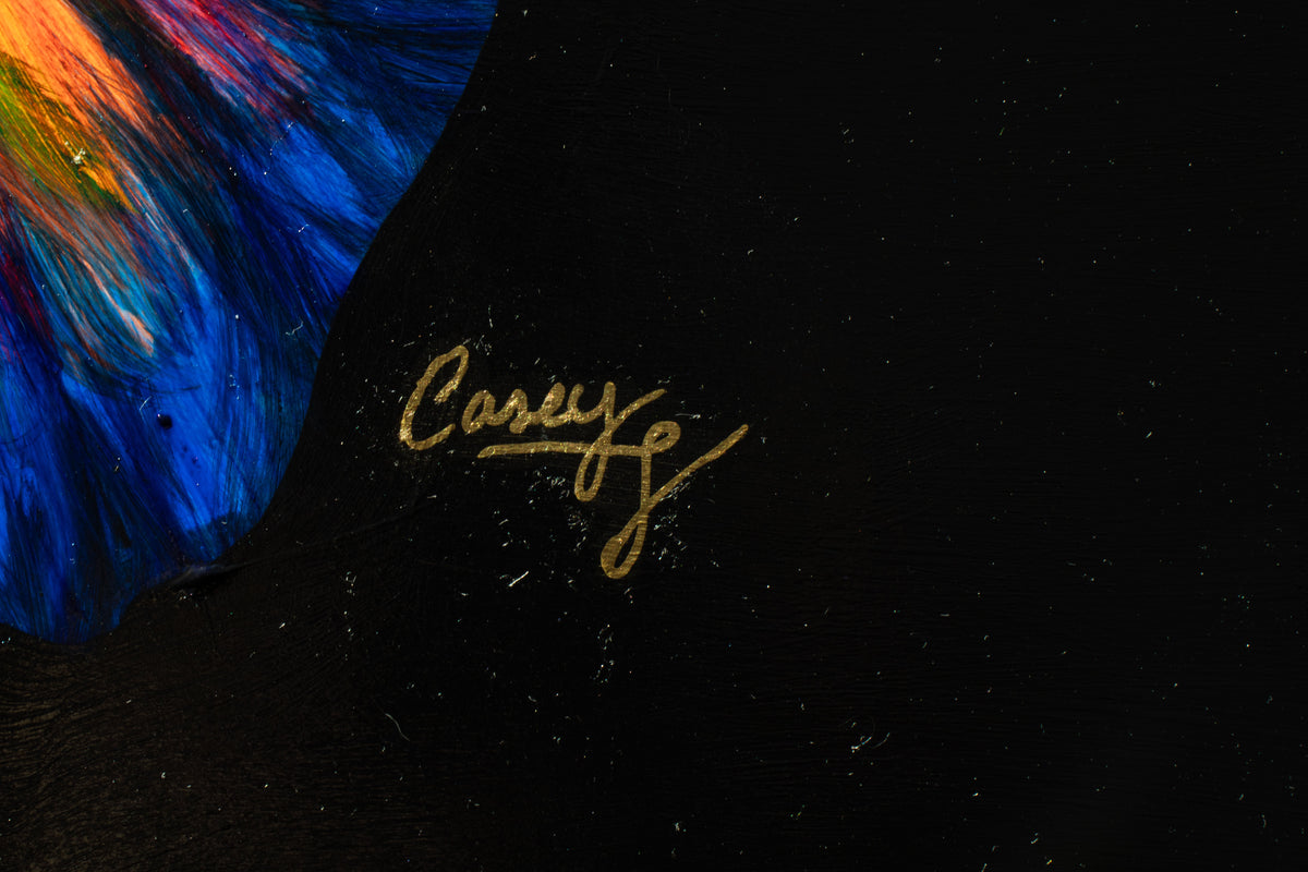 Biota Series Fluorescent Paintings by Casey Gallagher (@BluDragonArtDesign) each